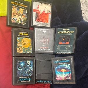 Vintage Atari Game Cartridge Collection 8 games